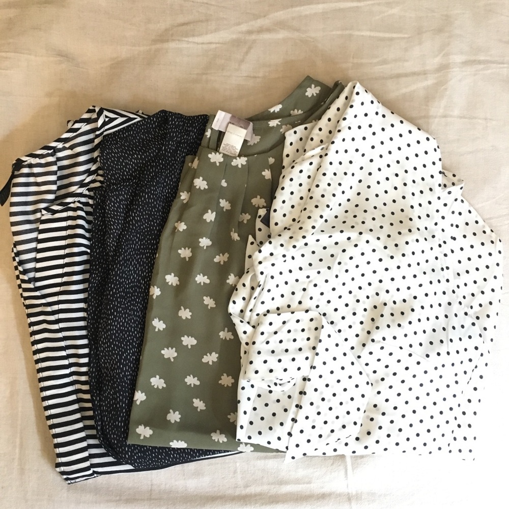 Bundle of 4 Ann Taylor and LOFT Sleeveless Blouses /Tanks